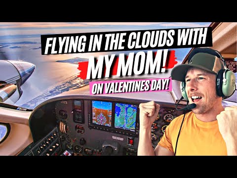 SURPRISED my MOM on Valentines Day Flight! | IFR Takeoff in Cessna Turboprop | Pilot Vlog