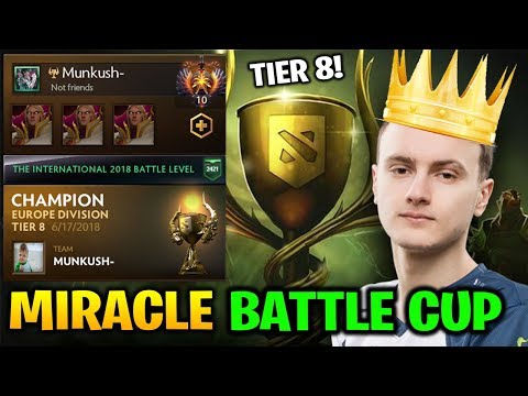 Miracle Battle Cup King with MindControl Tier 8 Europe Dota 2 7.17