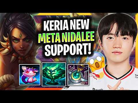 T1 KERIA PLAYED NIDALEE SUPPORT AND THIS HAPPENED! | T1 Keria Nidalee SUPPORT High Elo Patch 26.4