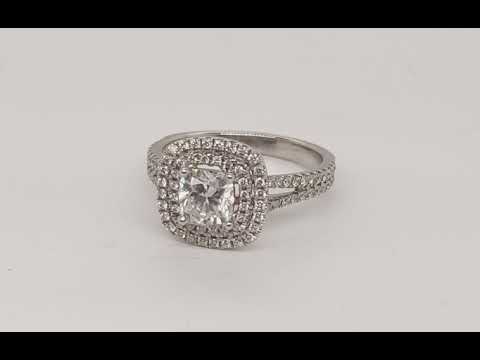 18CT WHITE GOLD DIAMOND ENGAGEMENT RING