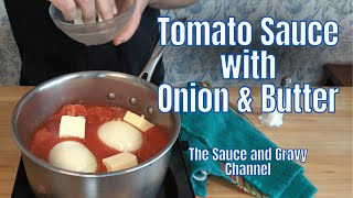 Tomato Sauce with Onion and Butter | The Best Homemade Tomato Sauce You’ll Ever Try | Pasta Sauce