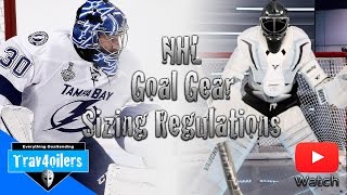 NHL Gear Sizing Regulations: Goalie Equipment | Corey Hirsch