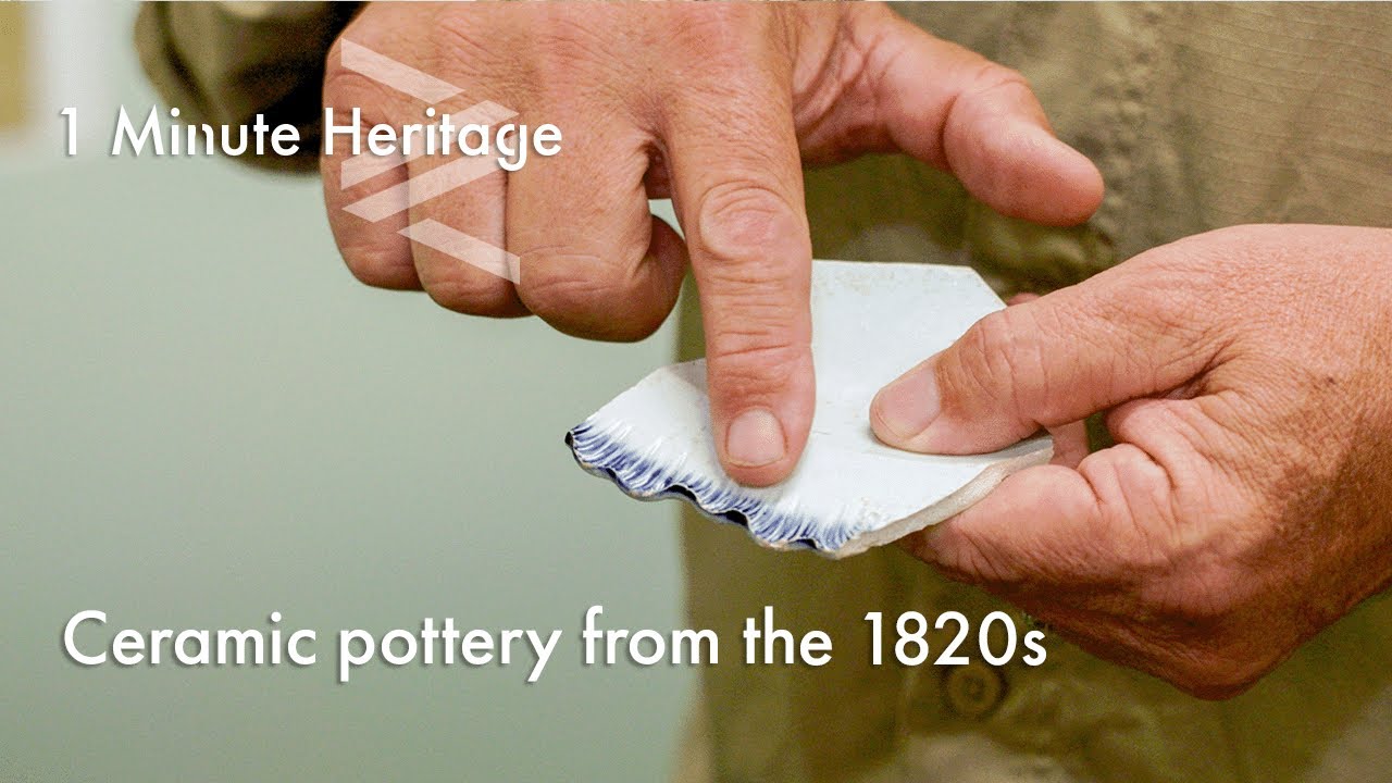 Ceramic Pottery from the 1820's - 1 Minute Heritage