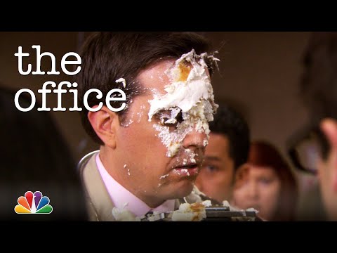Erin Throws Cake at Andy - The Office