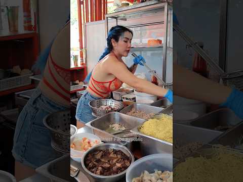 Menu recomendado Noodle Tom Yum - comida de rua tailandesa