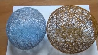 Делаем игрушку: большой шар из ниток своими руками - Видео онлайн