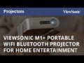 ViewSonic M1+ Portable Wi-Fi Projector with Harman Kardon Bluetooth Speakers