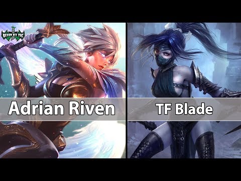 🔴[ ADrian Riven ] Best Riven vs Best Akali [ TF Blade ] Top - Adrian Riven Season 8 Rank Challenger