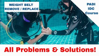 Weight Belt Problems & Solutions | PADI IDC Course