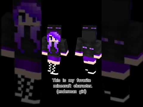 My favorite ❤️ minecraft skin (enderman girl)🥰