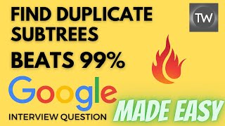 YouTube video 'Find Duplicate Subtrees - Leetcode 652 - Python'