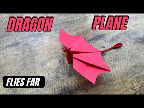 ORIGAMI DRAGON PLANE ORIGAMI TUTORIAL | HOW TO MAKE PAPER PLANE DRAGON FLIES FAR | DIY DRAGON PLANE
