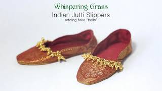 Indian Jutti Slippers - adding fake "bells" adornation