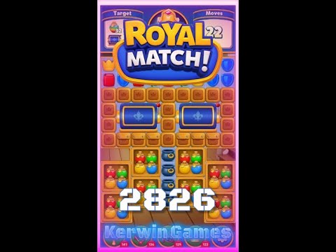 Royal Match Level 2826 - No Boosters Gameplay