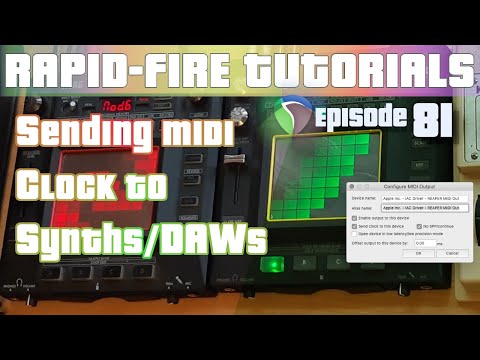 How to Send MIDI Clock to External Synths/Other DAWs (Rapid-fire REAPER Tutorials Ep81)