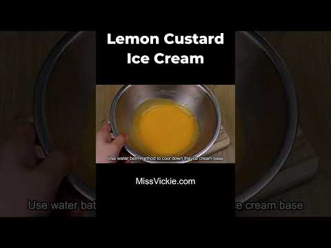 Lemon custard ice cream - Make this at home!