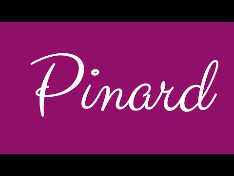 Learn how to Write the Name Pinard Signature Style in Cursive Writing