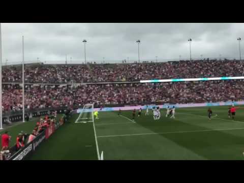 Kellyn Acosta's first international goal filmed  by a fan