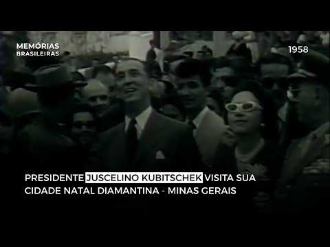 Presidente Juscelino Kubitschek visita sua cidade natal Diamantina - Minas Gerais [1958]