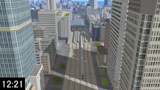 【新・10分で定点観測シリーズ】月ノ宮駅(月鉄)の1日を10分にまとめてみた【A列車で行こう9】
