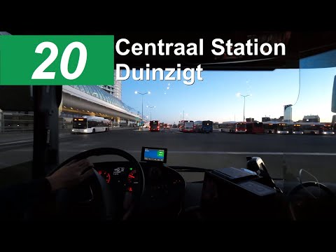 Busdriver´s POV | HTM lijn 20: Centraal Station - Duinzigt v.v. | HTM 1042 | 2024