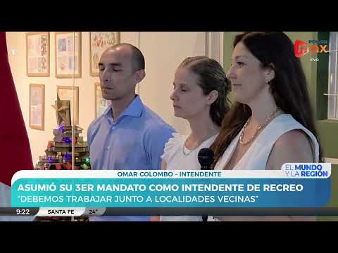 Reasumió Omar Colombo como Intendente de Recreo | Compartió los ejes de su 3er mandato