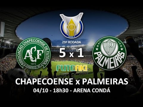 Melhores momentos de Chapecoense 5 x 1 Palmeiras pela 29ª rodada do Brasileirão