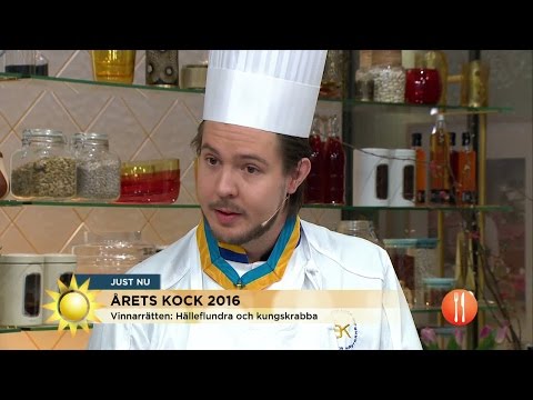 Årets Kock 2016 lagar vinnarrätten - Nyhetsmorgon (TV4)