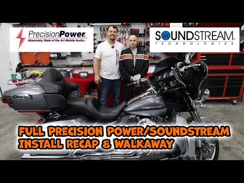 2014 Harley Davidson Ultra Limited with a Stage 4 Precision Power Soundstream Install and Walkaway!