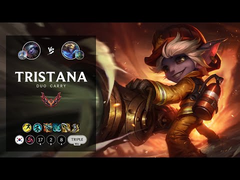 Tristana ADC vs Ezreal - KR Grandmaster Patch 12.11