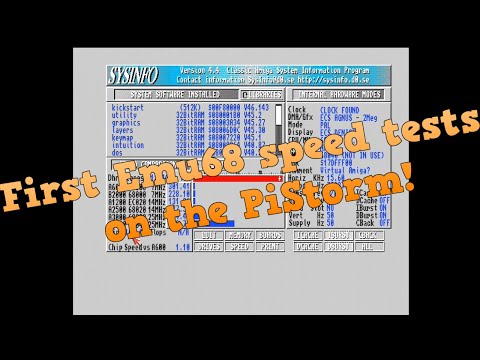 First Emu68 speed tests on the PiStorm! [ Amiga 500 ]