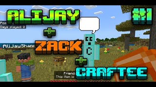 MINECRAFT MADNESS! With AliJay, Zack and... Wait, CRAFTEE?!
