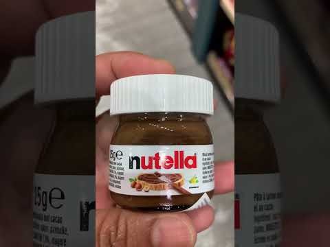 MINI NUTELLA #asmr #shorts #viral #trending #delicious #yummy #satisfying #amazing #chocolate #food