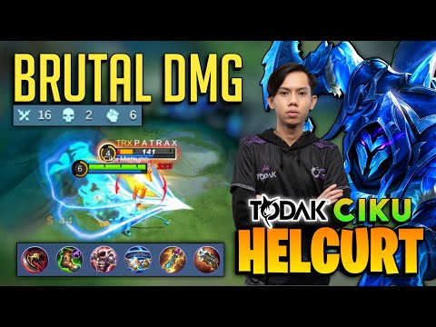Ciku Helcurt Semi Tank Build Insane DMG [ Top Global Helcurt Best Build ] By Todak Ciku - MLBB