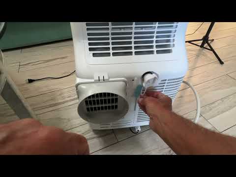 How to connect the drain hose to Black & Decker 8000 BTU Air Conditioner