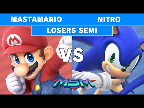 MSM 206 - POW | Mastamario (Mario) Vs Nitro (Richter, Sonic) Losers Semis - Smash Ultimate