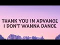 Meghan Trainor - Thank you in advance (NO) (Lyrics)