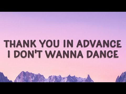 Meghan Trainor - Thank you in advance (NO) (Lyrics)