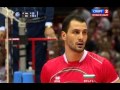 Matey Kaziyski two consecutive attacks vs the triple block