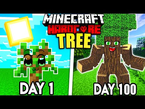 Surviving 100 Days as a Minecraft Tree