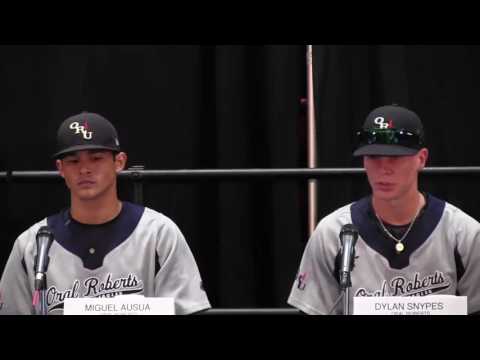 ORU postgame press conference after loss to Arkansas