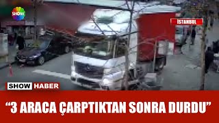 Tır sürücüsü girdiği sokaktan çıkamadı!