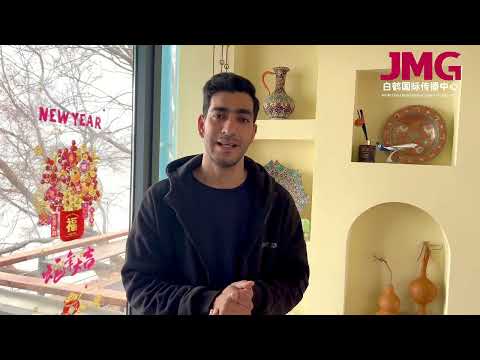 Pakistani student Fadi's Spring Festival wishes. May the Year of the Snake bring you happiness.