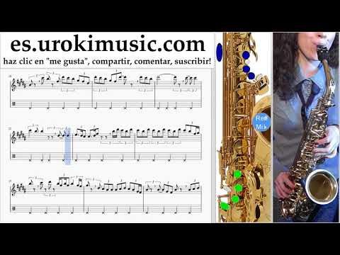 Tutorial de Saxofon (tenor) Fall Out Boy - Heaven's Gate Clases Notas um-ih927