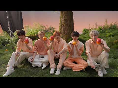 サントリー天然水 きりっと果実 TOMORROW X TOGETHER『OUR SHINING MOMENTS』直筆サイン入りフルーツオブジェ メイキング動画