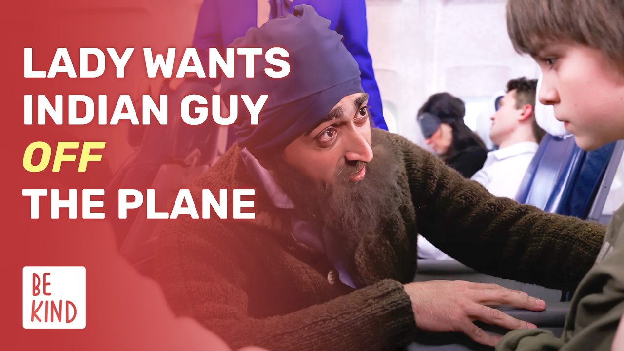 Lady Wants Indian Guy Off The Plane | @BeKind.official