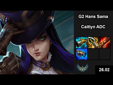 G2 Hans Sama (Caitlyn) vs (Varus) - EUW Challenger - Patch 26.02