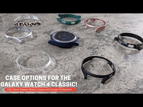 Galaxy Watch 4 Classic Case and Screen Protector Options! - JZK Store Case Review