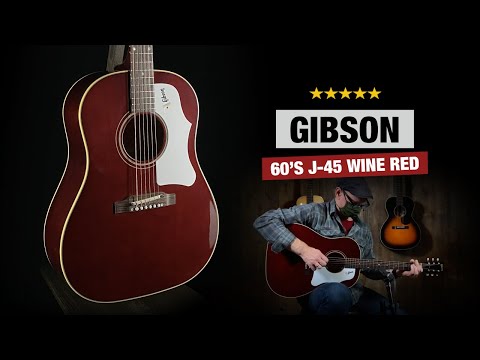 Gibson 60’s J-45 Original Fixed Bridge - Wine Red image 11
