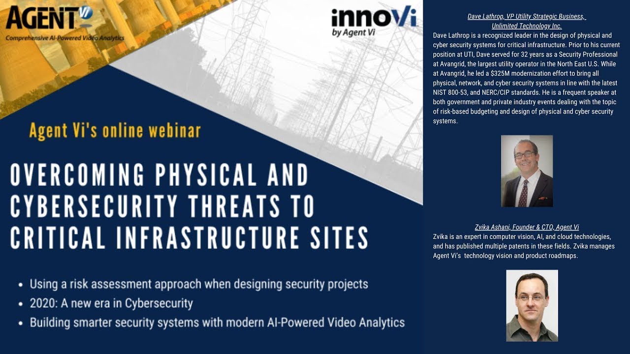 Overcoming physical and cybersecurity threats to critical infrastructure sites- Recorded webinar